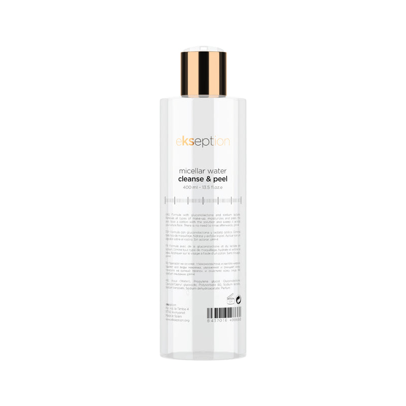 K802 CLEANSING AND PEEL MICELLAR WATER - Removes all kinds of make-up from the face, eye and lip contour